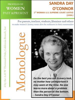 cover image of Profiles of Women Past & Present – Sandra Day O'Connor, First Woman U.S. Supreme Court Justice (1930 -)